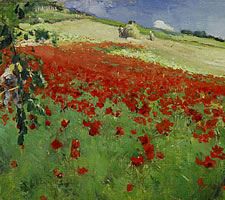 William Blair Bruce, Landscape with Poppies, 1887.